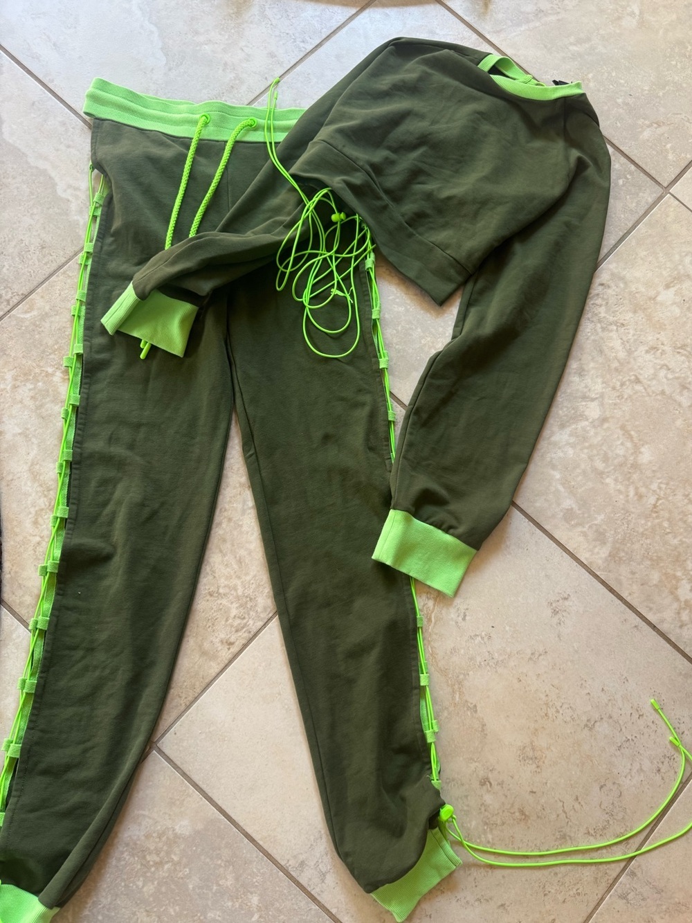 Fenty x Puma Rihanna Lace-Up Track Set Olive S